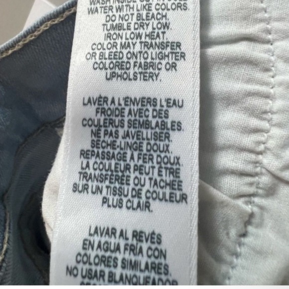 NWT Frame Denim Le Skinny De Jeanne Size 25 Blue and White Mid Rise Denim Jeans - Picture 12 of 16